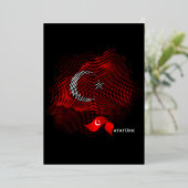 Turkey flag 箔招待状 (立ち正面)