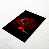 Turkey flag 箔招待状 (回転した状態)