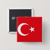 Turkey flag 缶バッジ (正面&裏面)