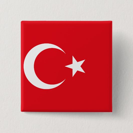 Turkey flag 缶バッジ (正面)