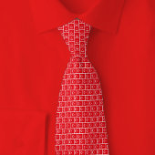 Turkey Flag Brick Pattern ネクタイ