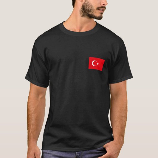 Turkey Flag Turkiye Cool Turkish Flags Gift for Me Tシャツ (正面)