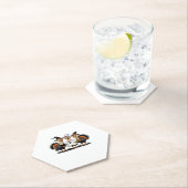 Turkey Halloween Boo, Thanksgiving Turkey, Spooky  ペーパーコースター (インサイチュ)