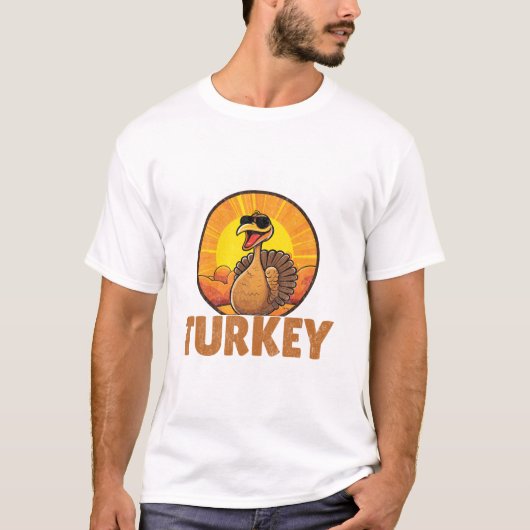Turkey In Town Funny Tシャツ (正面)