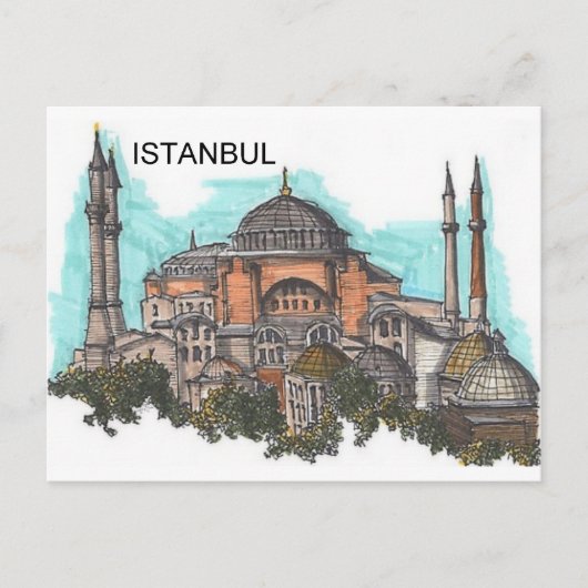 Turkey Istanbul Hagia Sophia (by St.K) ポストカード (正面)