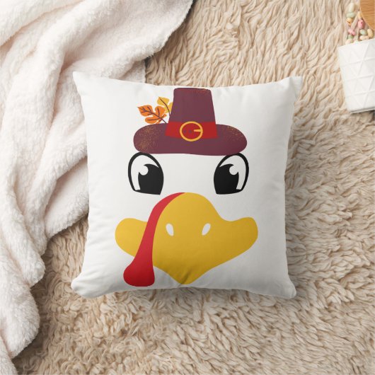 Turkey Moo Funny Thanksgiving クッション (ブランケット)