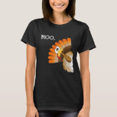 turkey moo funny thanksgiving tシャツ (正面)