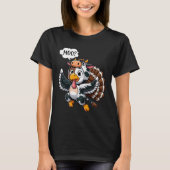 Turkey Moo Funny Thanksgiving Tシャツ (正面)