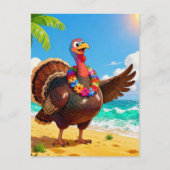 Turkey on a Vacation at the Beach ポストカード (正面)
