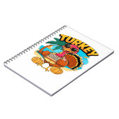 Turkey on Vacation in Jamaica Classic T-Shirt.png ノートブック (左側)