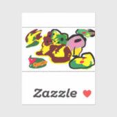 Turkey paint  シール (シート)