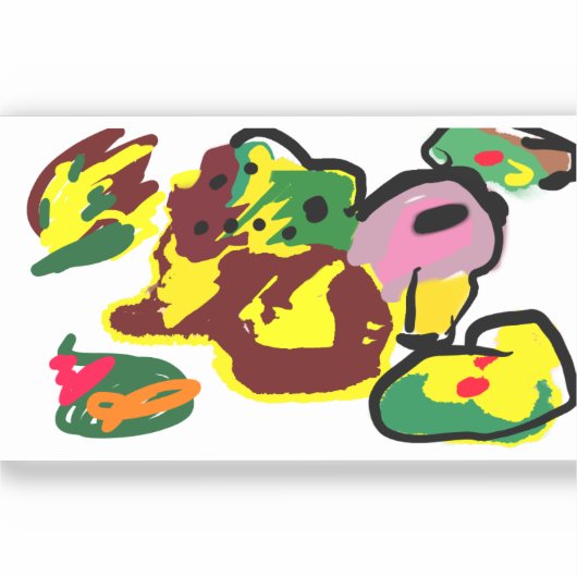 Turkey paint  シール (正面)