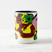 Turkey paint  ツートーンマグカップ (中央)