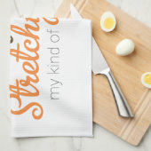 Turkey, Pie & Stretchy Pants キッチンタオル (四つ折り)