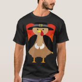 Turkey Pilgrim Cute Thanksgiving Essential Tシャツ (正面)