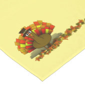 Turkey Pilgrim Thanksgiving ショートテーブルランナー (コーナー)