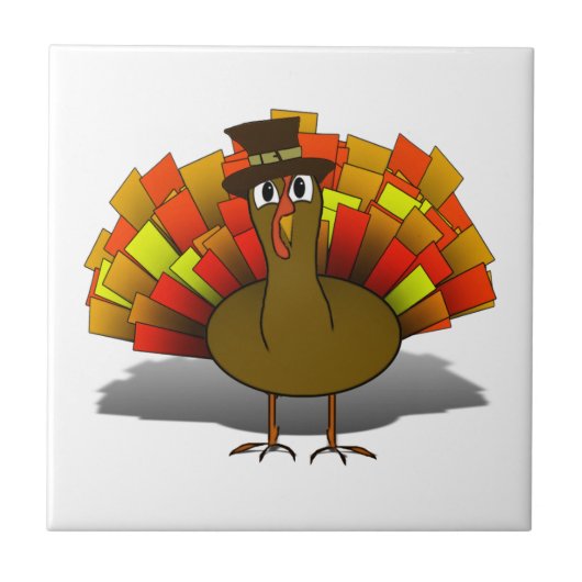 Turkey Pilgrim Thanksgiving タイル (正面)