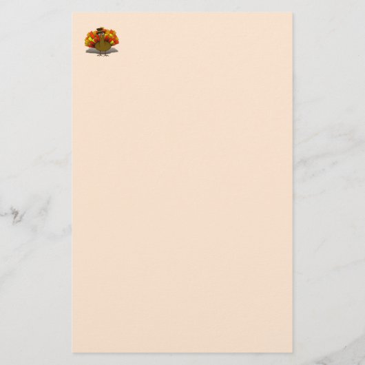 Turkey Pilgrim Thanksgiving  便箋 (裏面)