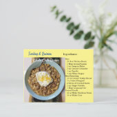 Turkey Quinoa White Chili Recipe Postcard ポストカード (スタンド正面)