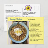 Turkey Quinoa White Chili Recipe Postcard ポストカード (正面/裏面)