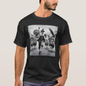 Turkey Rebellion Funny Thanksgiving History Mens W Tシャツ (正面)