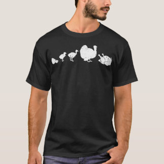 Turkey Roasted Evolution Fun Humor Funny Thanksgiv Tシャツ