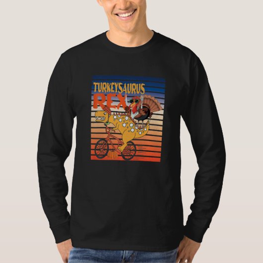 Turkey Saurus Rex Dinosaur Thanksgiving Turkey For Tシャツ (正面)
