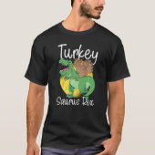 Turkey Saurus Rex Thanks Giving  Rex Thanksgiving Tシャツ (正面)