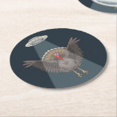 Turkey Saved by Aliens ラウンドペーパーコースター (アングル)