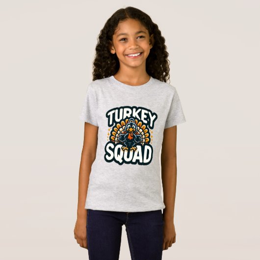 Turkey Squad, Fun Thanksgiving  Tシャツ (正面フル)