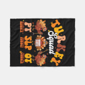 Turkey Squad Ot Pt Slp Occupational Therapy Thanks フリースブランケット (正面(横))