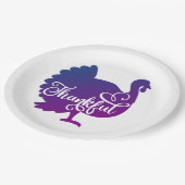 Turkey Thankful ペーパープレート (アングル)