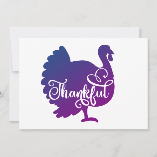 Turkey Thankful      招待状 (正面)