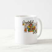 Turkey Thankful Grateful Blessed Thankgivings T-Sh コーヒーマグカップ (正面右)
