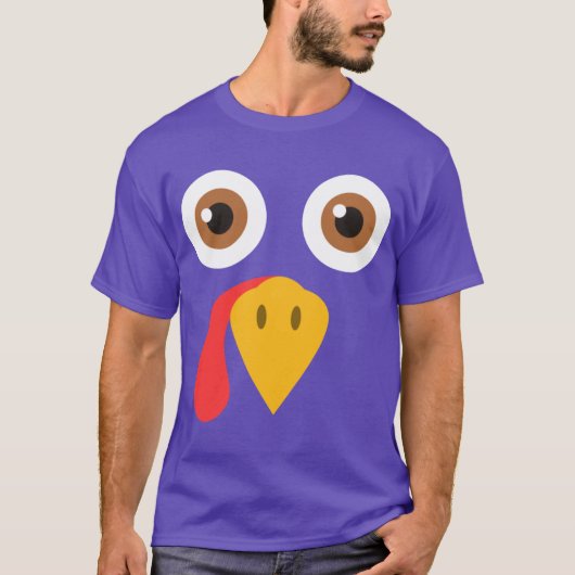 Turkey Thanksgiving Oversized Tシャツ (正面)
