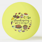 Turkey Thanksgiving   Ping Pong Ball 卓球ボール (正面)