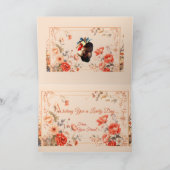 Turkey Thanksgiving Wishes サンキューカード (内部)