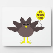 Turkey Time Thanksgiving Plaque フォトプラーク (正面)