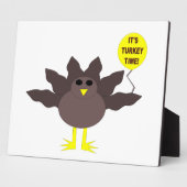 Turkey Time Thanksgiving Plaque フォトプラーク (側面)
