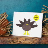 Turkey Time Thanksgiving Plaque フォトプラーク (側面)