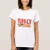 Turkey Trot Squad Funny Thanksgiving Running Match Tシャツ (正面)