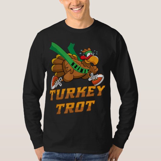 Turkey Trot Squad Funny Thanksgiving Running Tシャツ (正面)