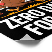 Turkey Trot Thanksgiving Running I Trained Zero Da ポスター (角)