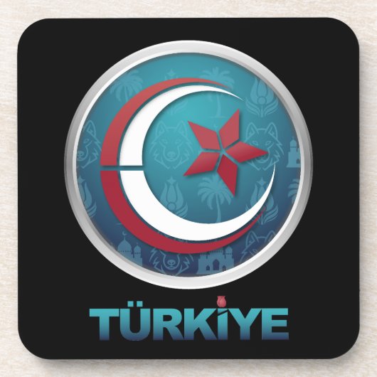 Turkey Turkiye Europe Asia コースター (正面)