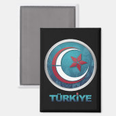 Turkey Turkiye Europe Asia マグネット (正面/裏面)