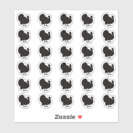 Turkey Wedding Place Card Food Meal Menu Choice シール