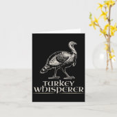 Turkey Whisperer Funny Hunting Gift For Men Women  カード (黄色い花)