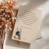 Turkey with Fall Foliage Happy Thanksgiving Pastel シーズンカード