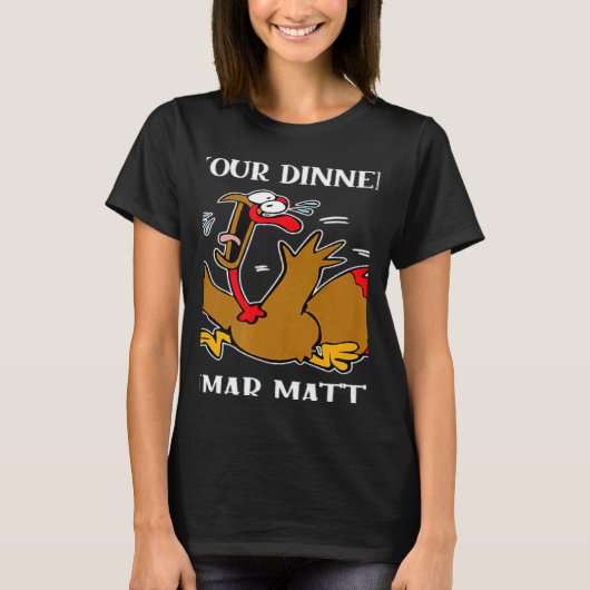 Turkey Your Dinner Stop Scaring Turkeys Thanksgivi Tシャツ (正面)