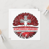 Türkisch Schweizer Baum Wurzel Flag カード (正面/裏面インサイチュ)